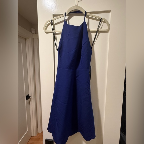New Blue Backless Dress - Picture 5 of 7